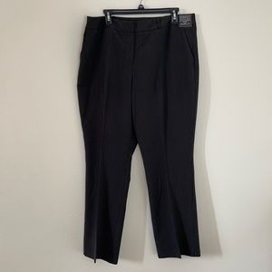 Simply Styled Petite Bootcut Fit Black Stripes 16P NWT Pockets Zipper
